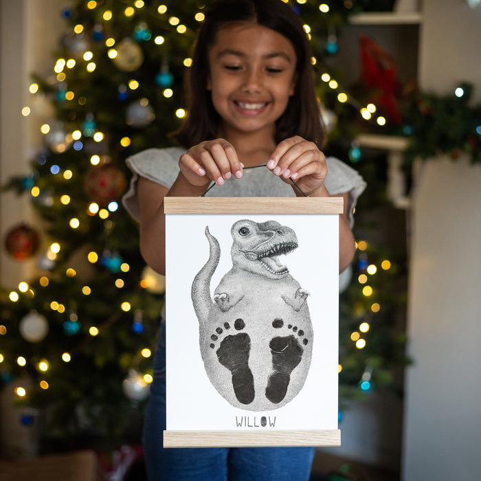 Personalised Baby Dinosaur Footprint Kit