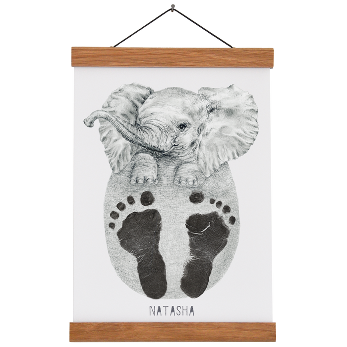 Personalised Baby Elephant Footprint Kit