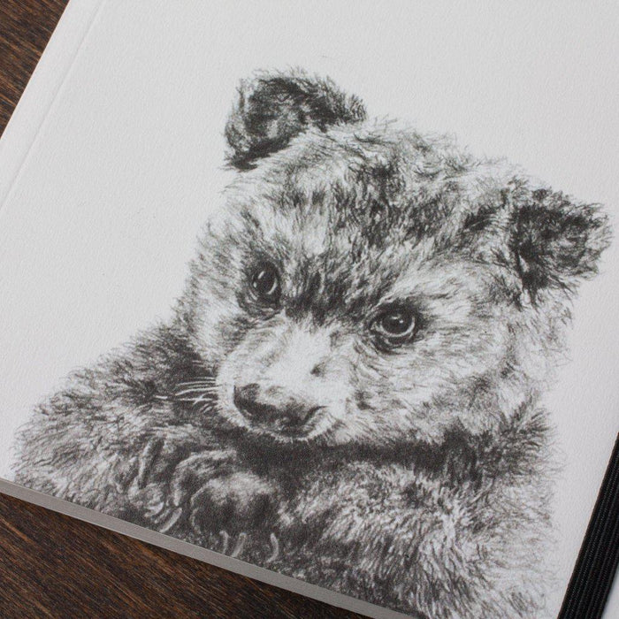 Bear Round Cornered Notebook-Lucy Coggle