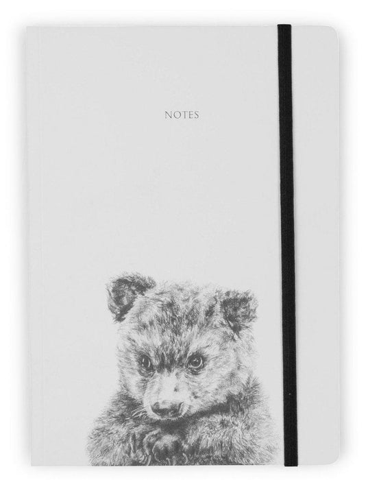 Bear Round Cornered Notebook-Lucy Coggle
