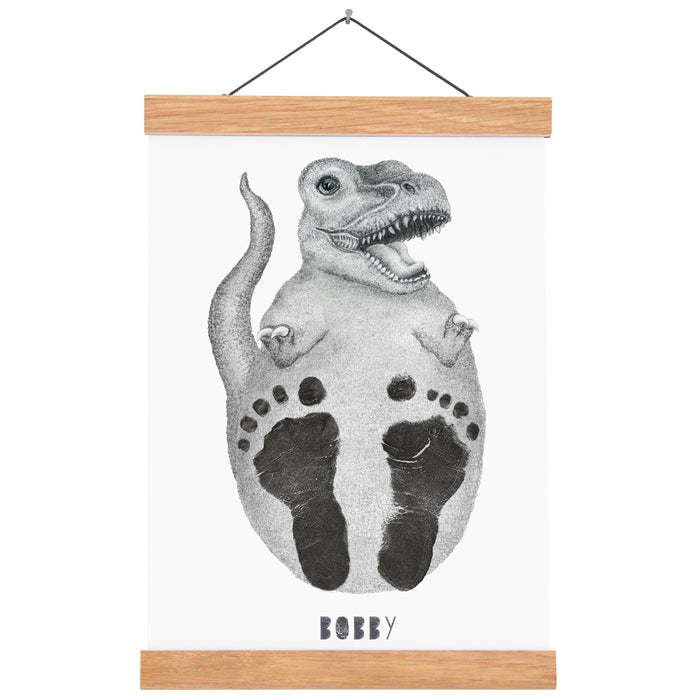 Personalised Baby Dinosaur Footprint Kit