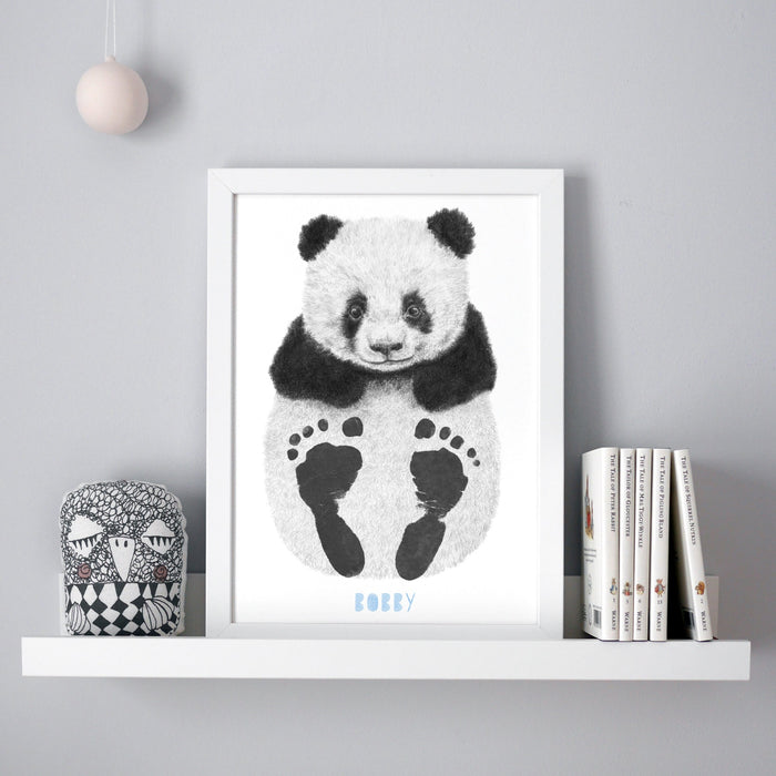 Personalised Baby Panda Footprint Kit