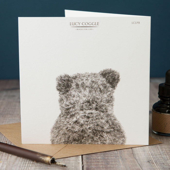 Peeping Bear Card-Lucy Coggle