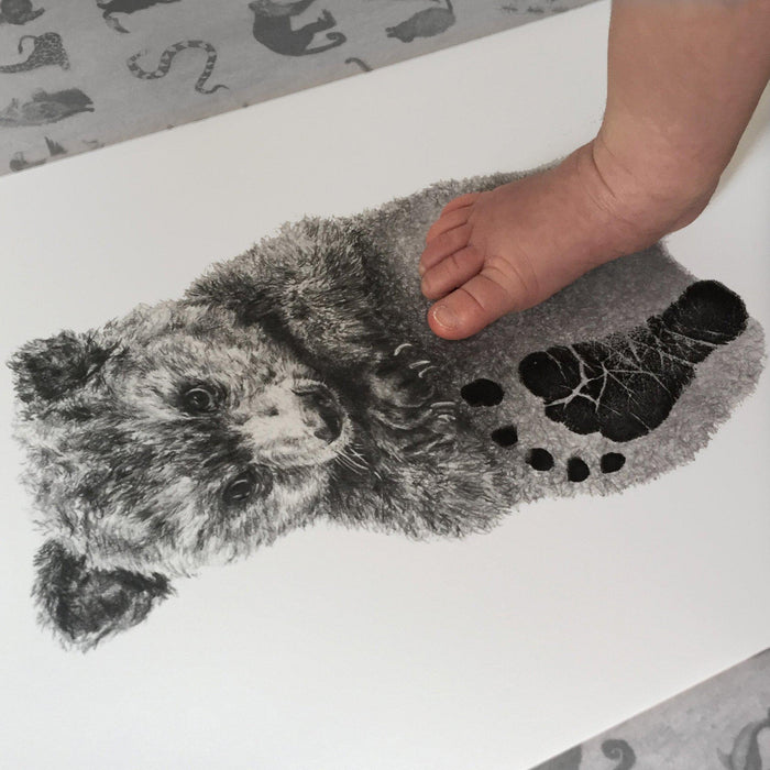 Personalised Baby Bear Footprint Kit-Lucy Coggle