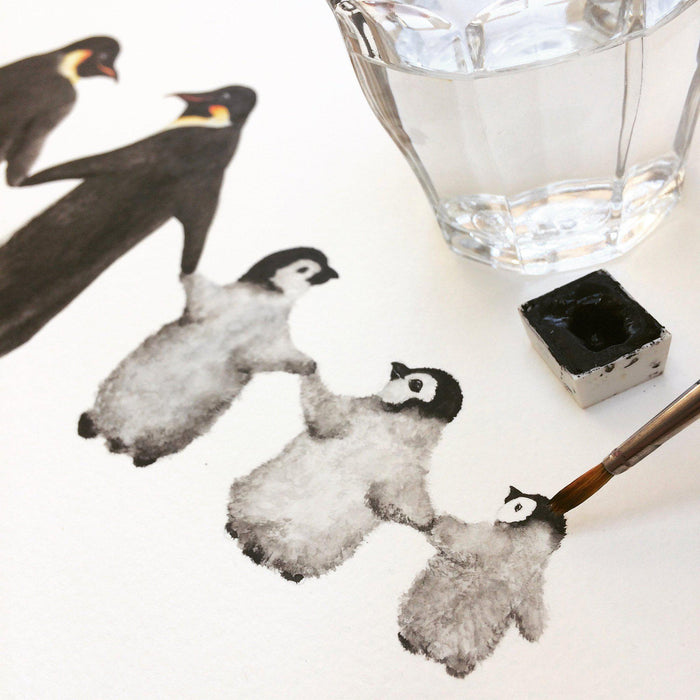 Personalised Family Of Penguins Print-Lucy Coggle