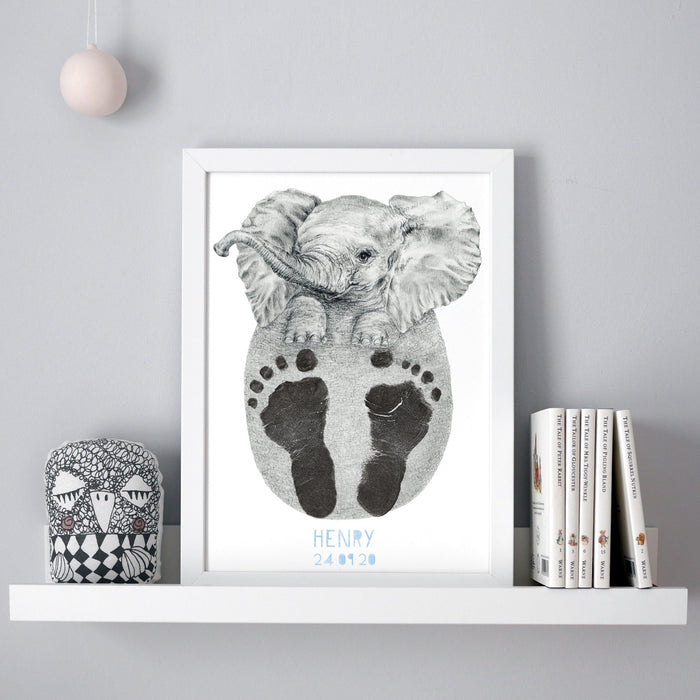 Personalised Baby Elephant Footprint Kit