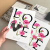 January birth month flower carnation footprint kit  unboxed