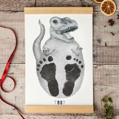 Lucy Coggle Dinosaur baby footprint kit