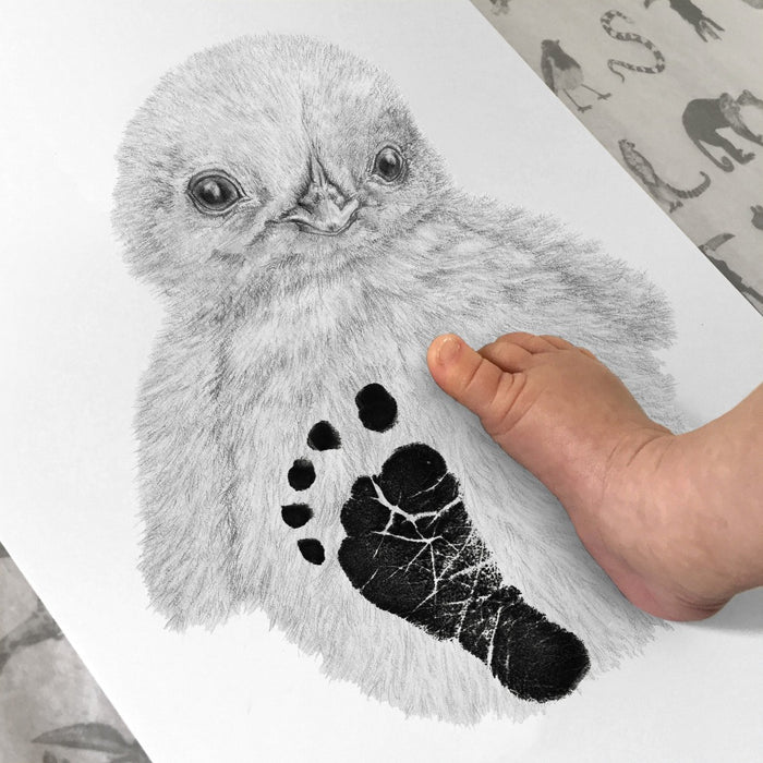 Personalised Baby Chick Footprint Kit