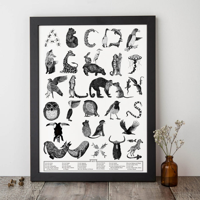 Animal Alphabet Print