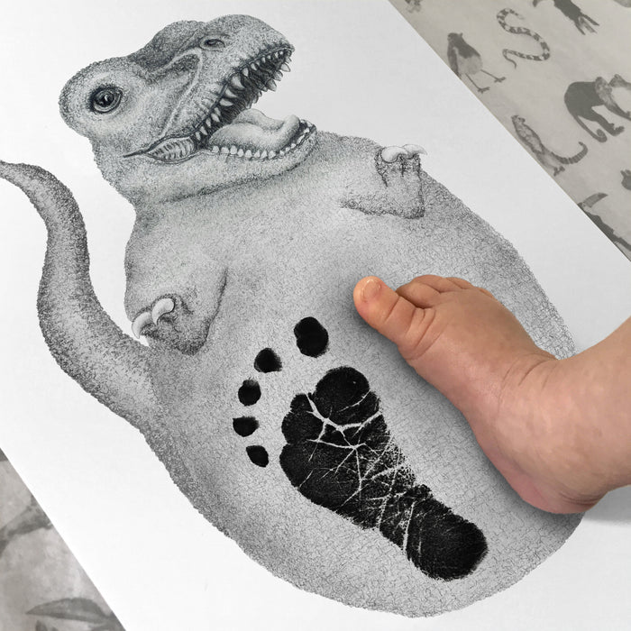 Personalised Baby Dinosaur Footprint Kit