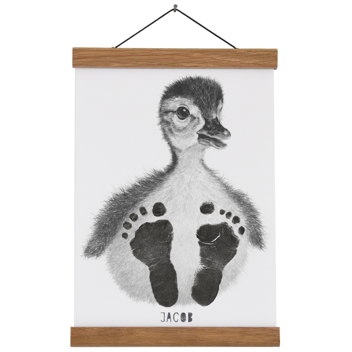 Personalised Baby Duck Footprint Kit