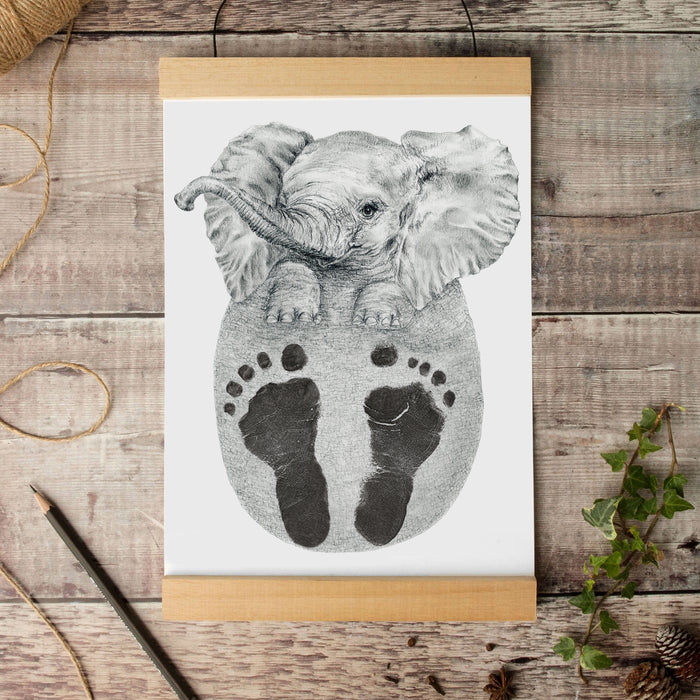 Personalised Baby Elephant Footprint Kit