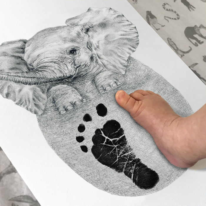 Personalised Baby Elephant Footprint Kit
