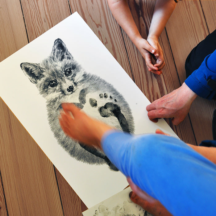 Personalised Baby Fox Footprint Kit