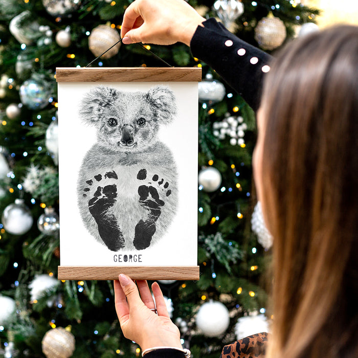 Personalised Baby Koala Footprint Kit