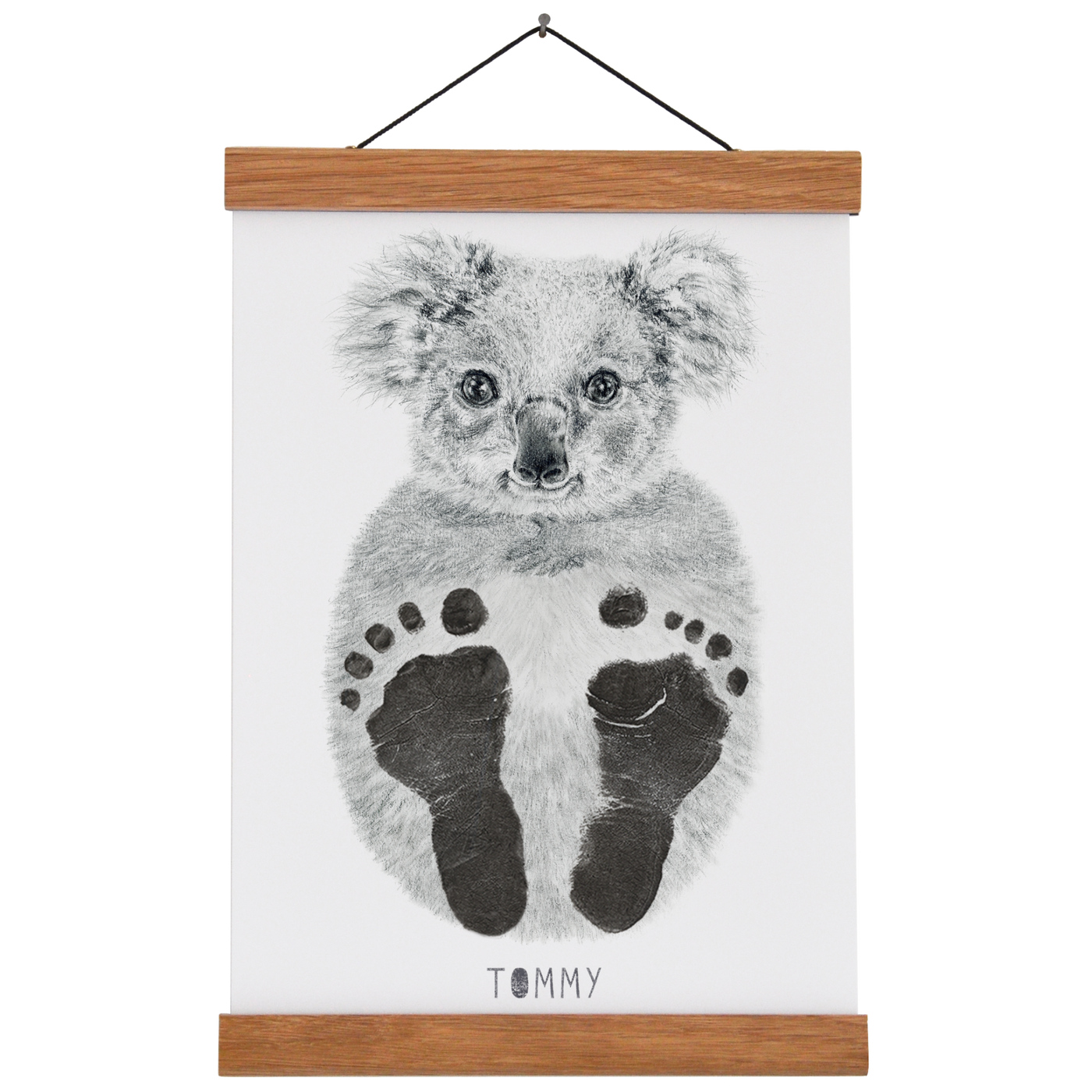 Personalised Baby Koala Footprint Kit Lucy Coggle