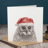 Christmas Peeping Owl Card-Lucy Coggle