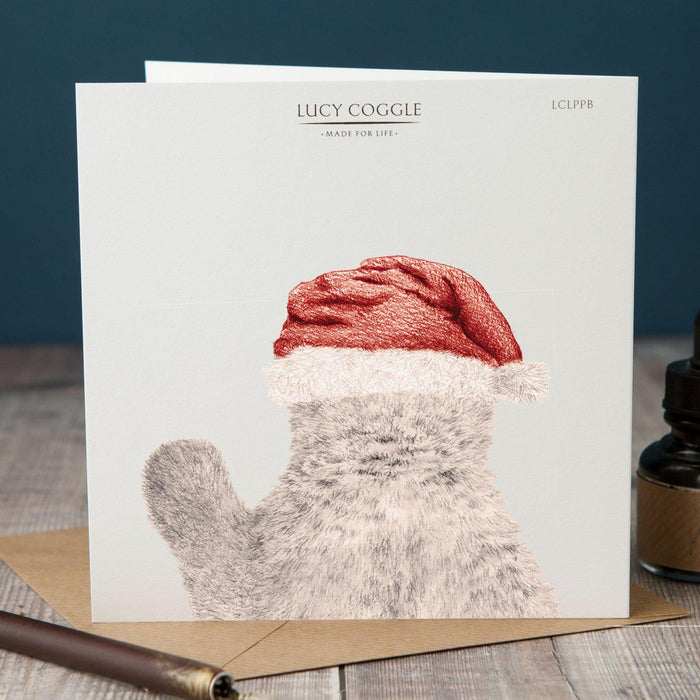 Christmas Peeping Polar Bear Card-Lucy Coggle