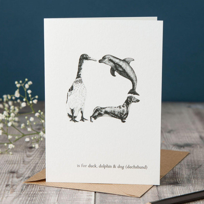 D is for Duck Card-Lucy Coggle