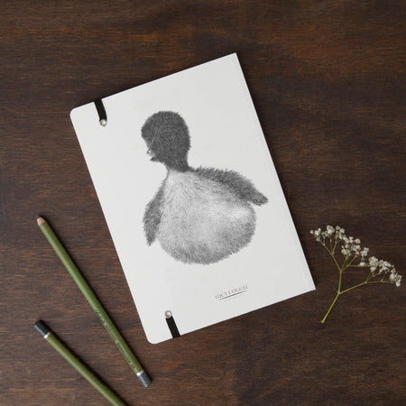 Duck Round Cornered Notebook-Lucy Coggle