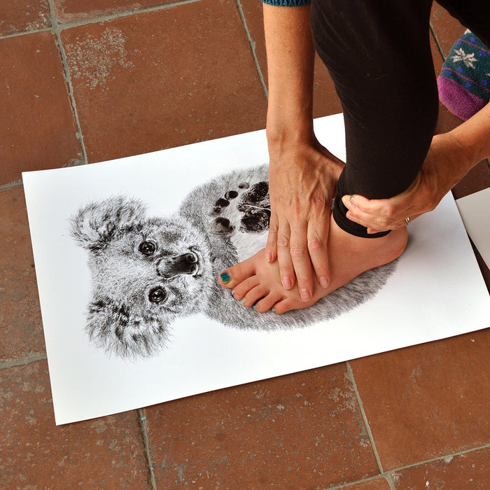 Personalised Baby Koala Footprint Kit