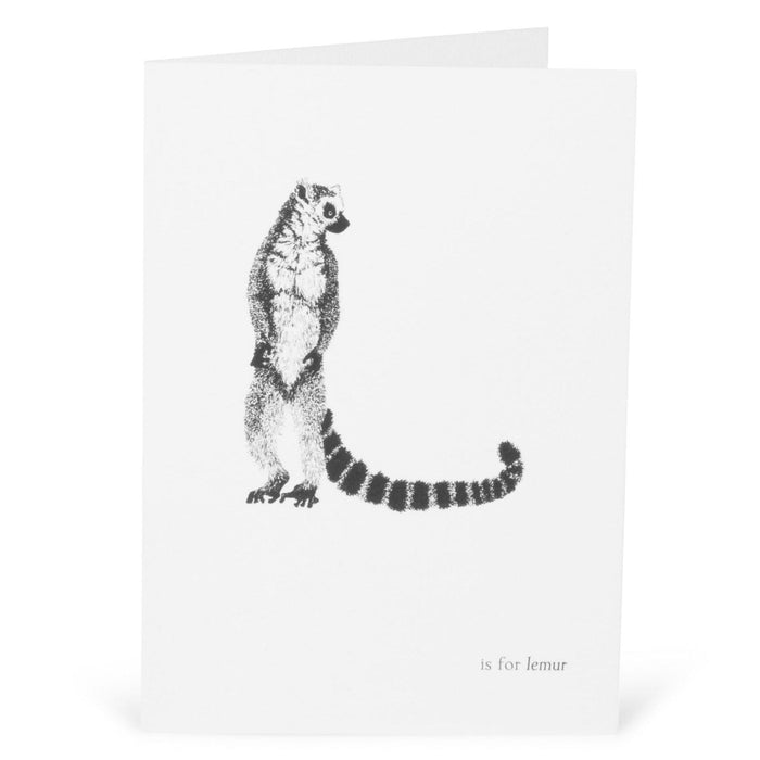 L is for Lemur Card-Lucy Coggle