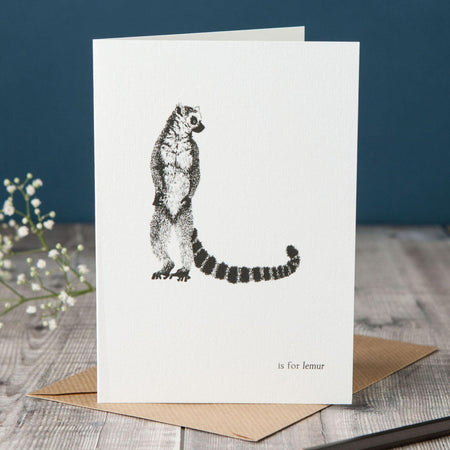 L is for Lemur Card-Lucy Coggle