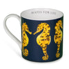 Large Bone China Seahorse Mug-Lucy Coggle