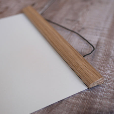 magnetic oak picture hanging frame