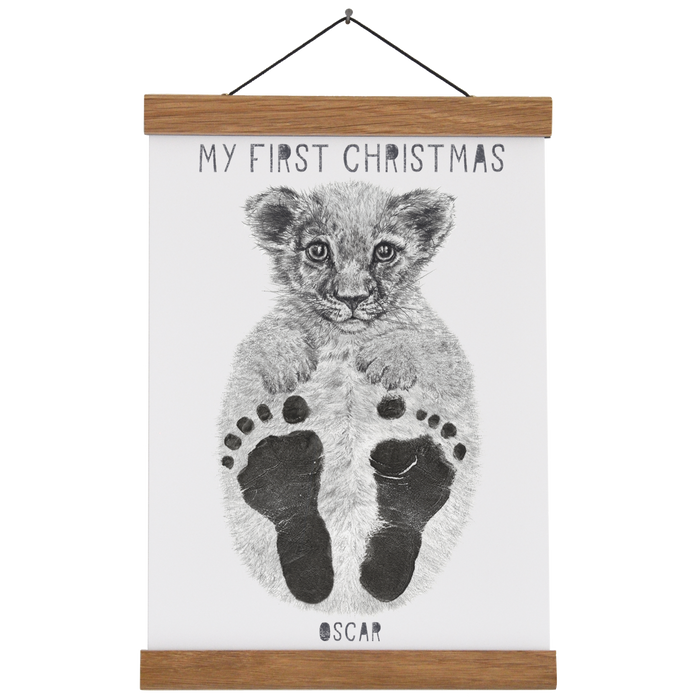 My First Christmas Personalised Baby Footprint Kit