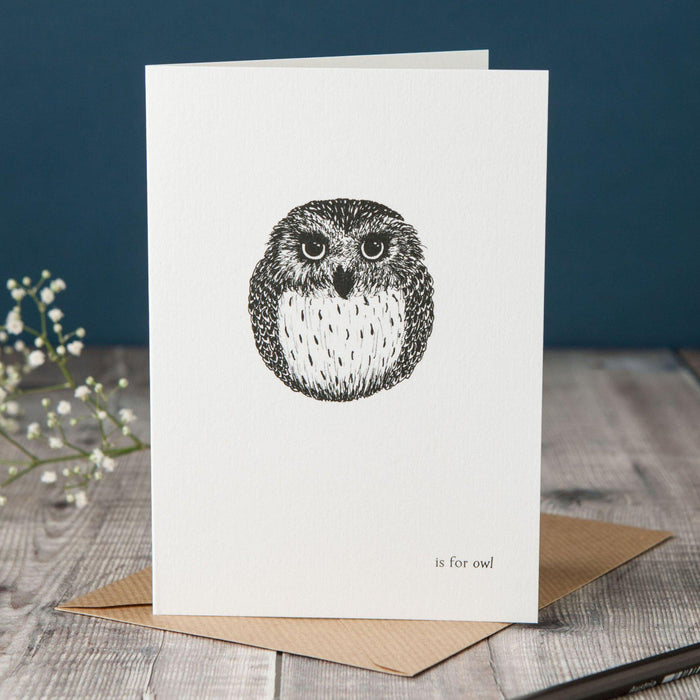 O is for Owl Card-Lucy Coggle