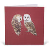 Pair of Barn Owls Card-Lucy Coggle