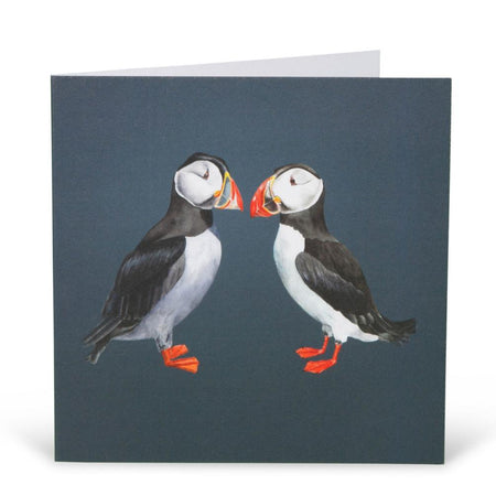 Pair of Puffins Card-Lucy Coggle