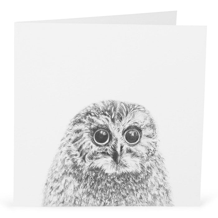 Peeping Owl Card-Lucy Coggle