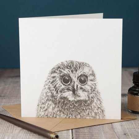 Peeping Owl Card-Lucy Coggle