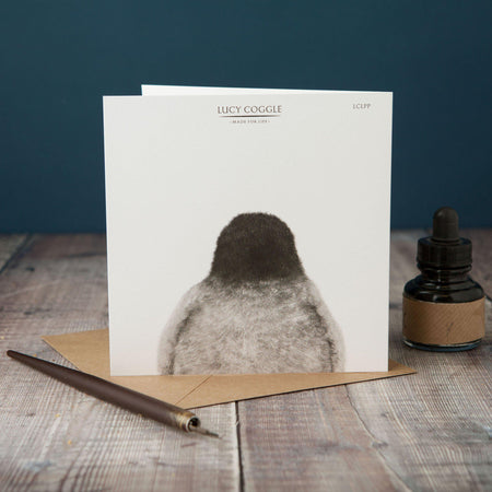 Peeping Penguin Card-Lucy Coggle