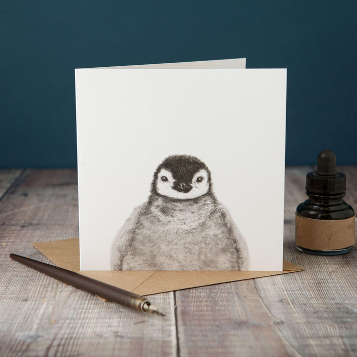 Peeping Penguin Card-Lucy Coggle