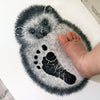 Personalised Baby Hedgehog Footprint Kit-Lucy Coggle