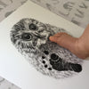 Personalised Baby Owl Footprint Kit-Lucy Coggle