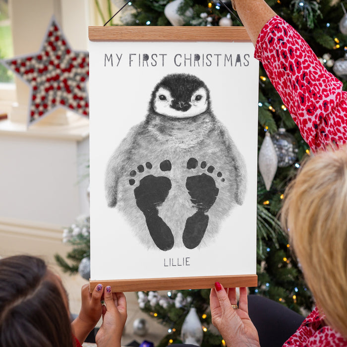 My First Christmas Personalised Baby Footprint Kit