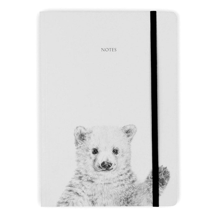 Polar Bear Round Cornered Notebook-Lucy Coggle