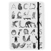 Round Cornered Animal Alphabet Notebook-Lucy Coggle