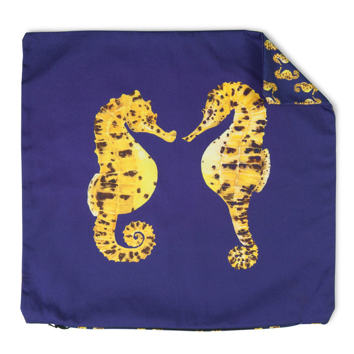 Seahorse Cushion-Lucy Coggle