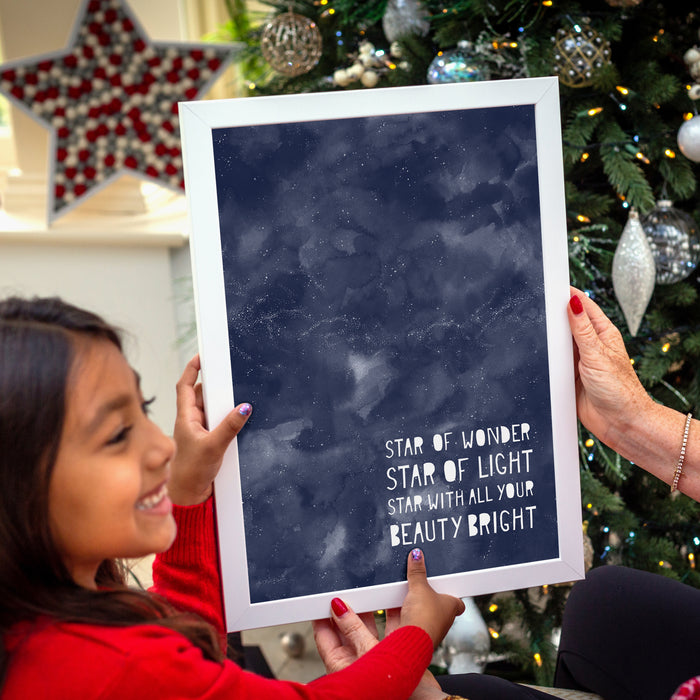 'Star of wonder' constellation print