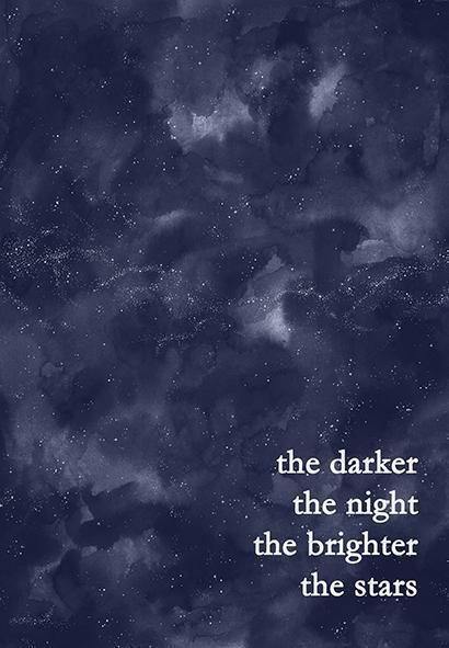 'The Darker the Night' Star Print-Lucy Coggle