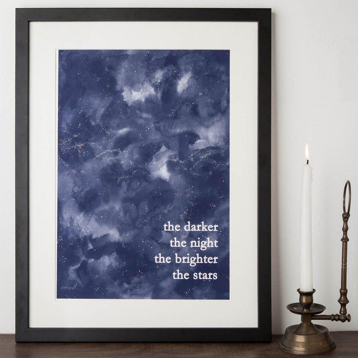 'The Darker the Night' Star Print-Lucy Coggle