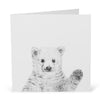 Waving Polar Bear Card-Lucy Coggle